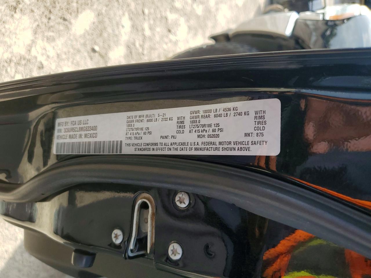2021 RAM 2500
