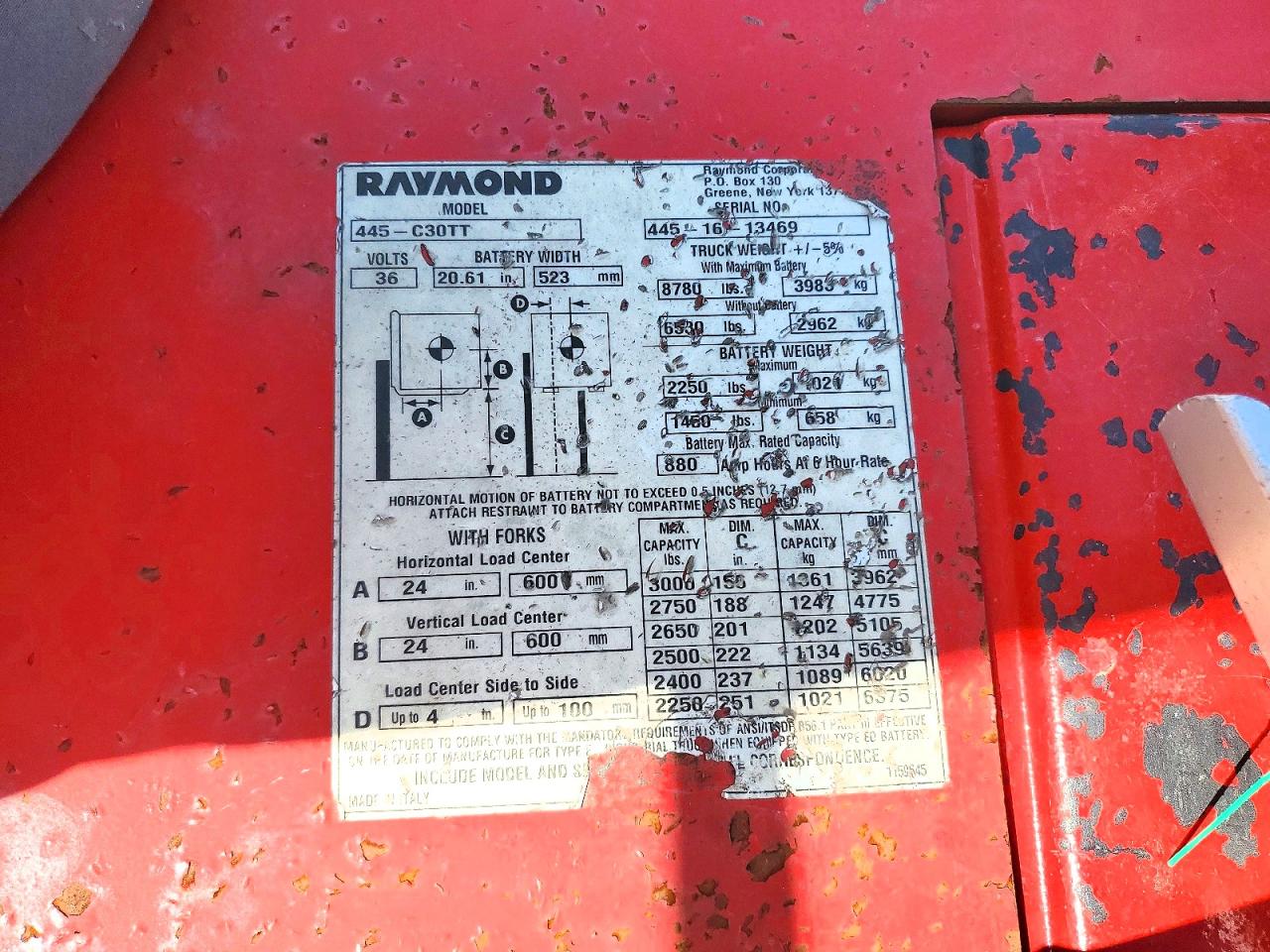 2016 RAYMOND UNKNOWN