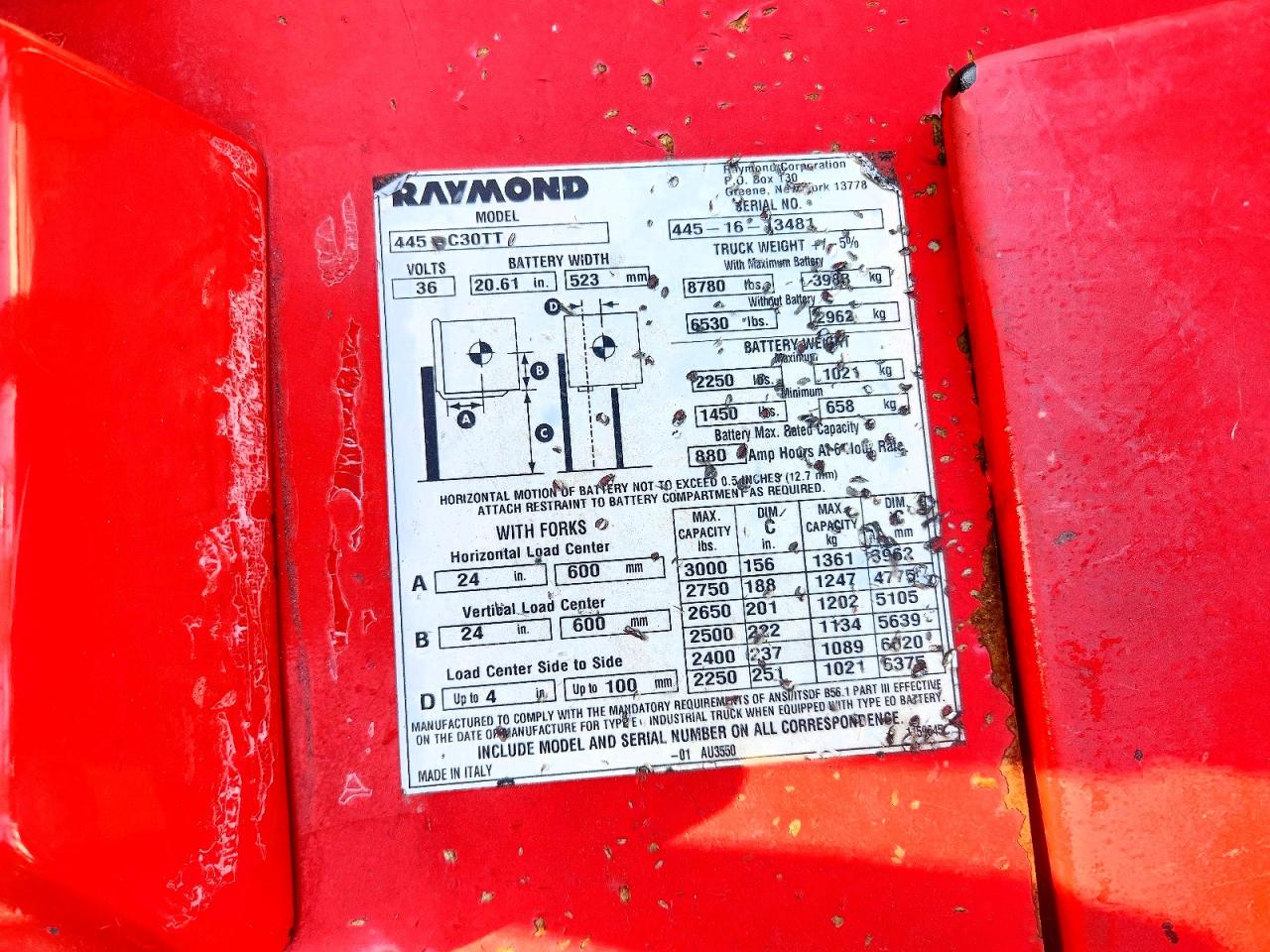 2016 RAYMOND UNKNOWN