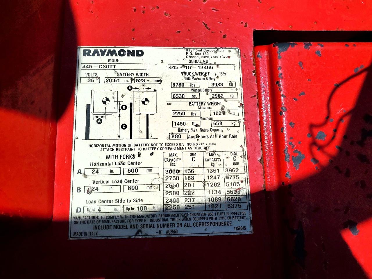 2016 RAYMOND UNKNOWN
