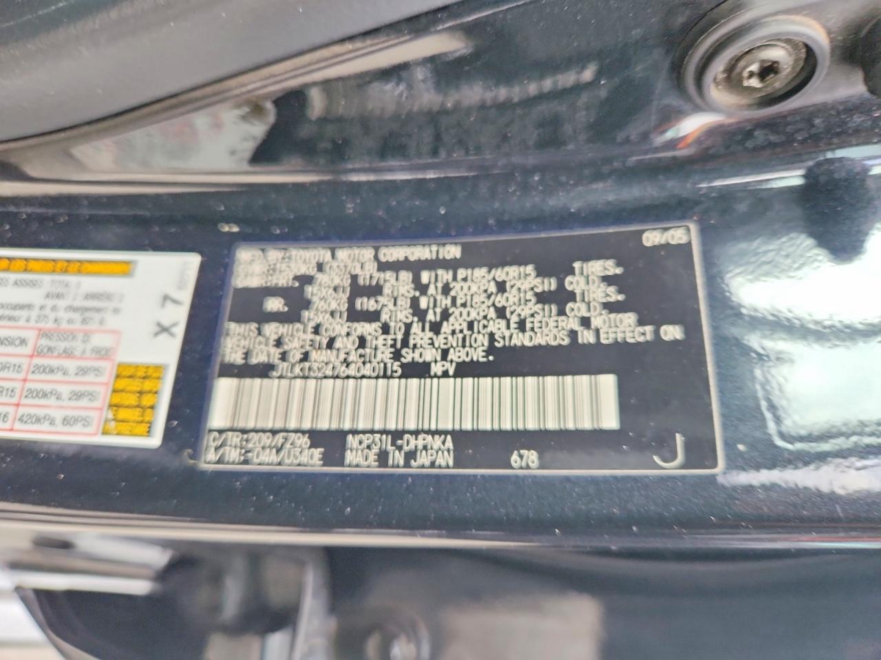 2006 TOYOTA SCION