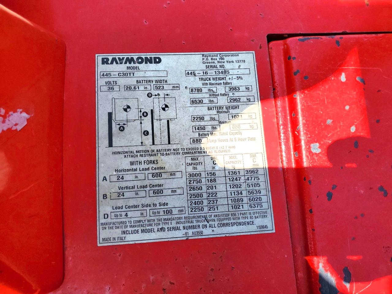 2016 RAYMOND UNKNOWN