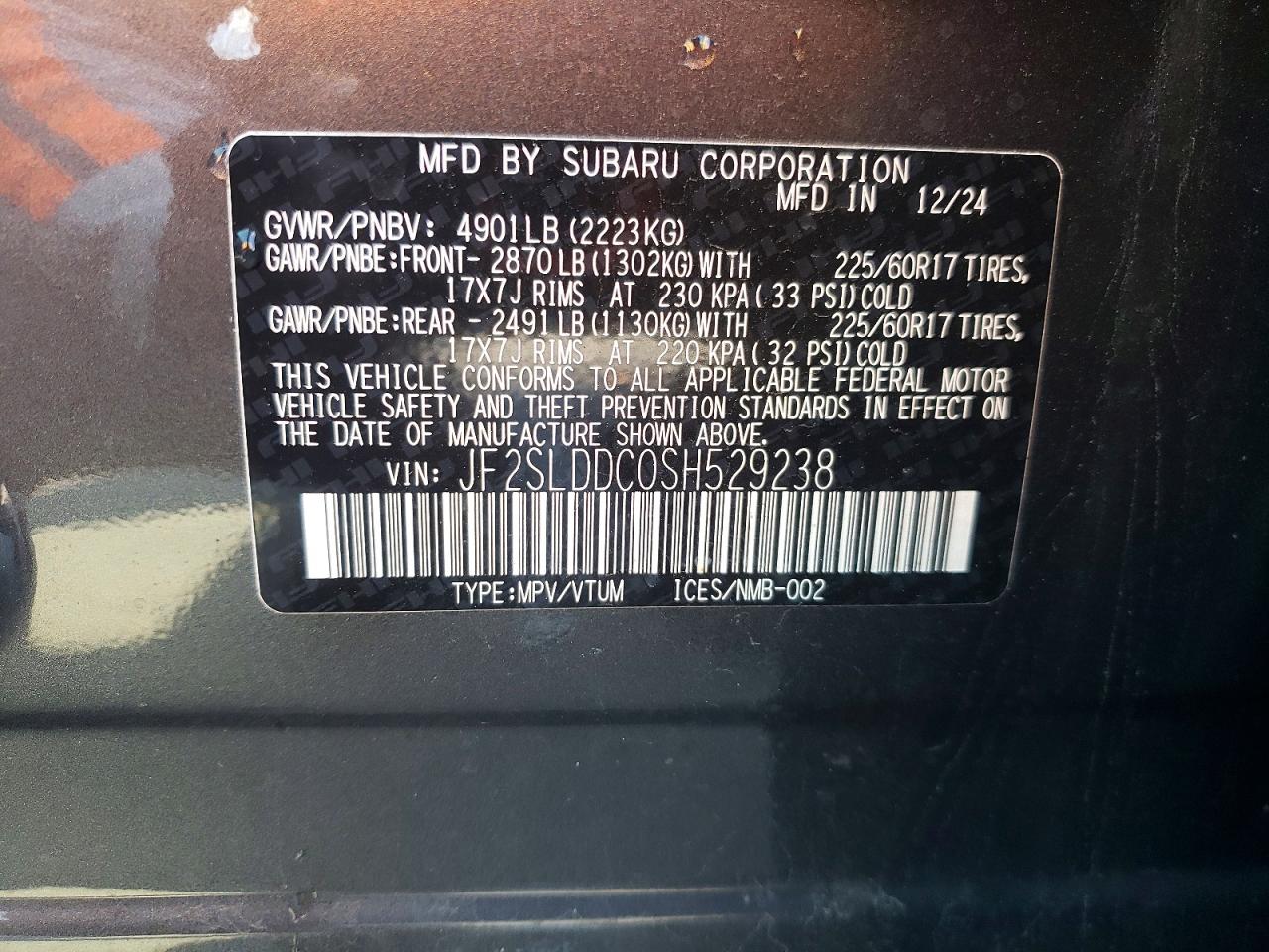 2025 SUBARU FORESTER