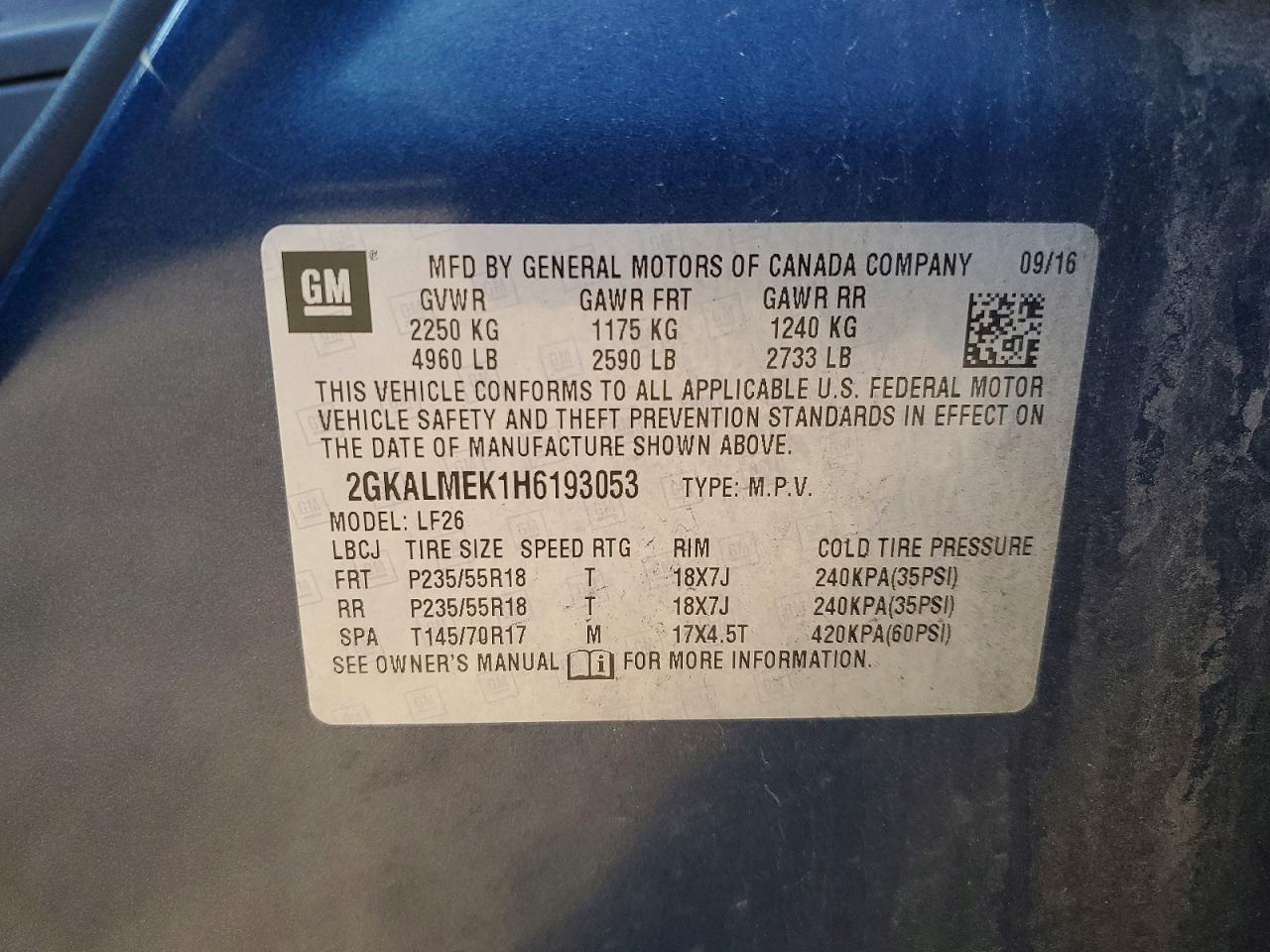 2017 GMC TERRAIN