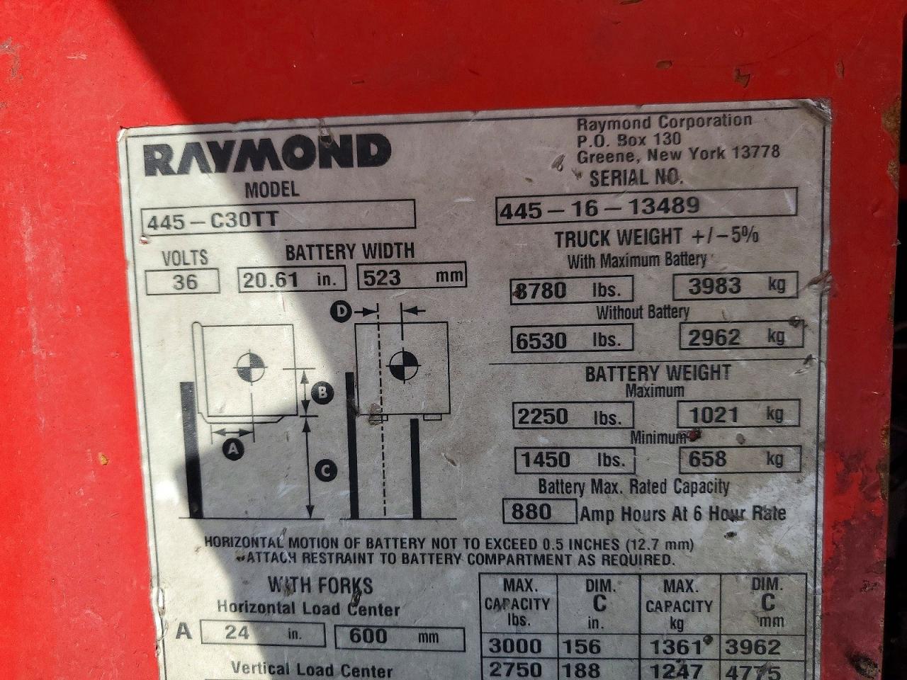2016 RAYMOND UNKNOWN
