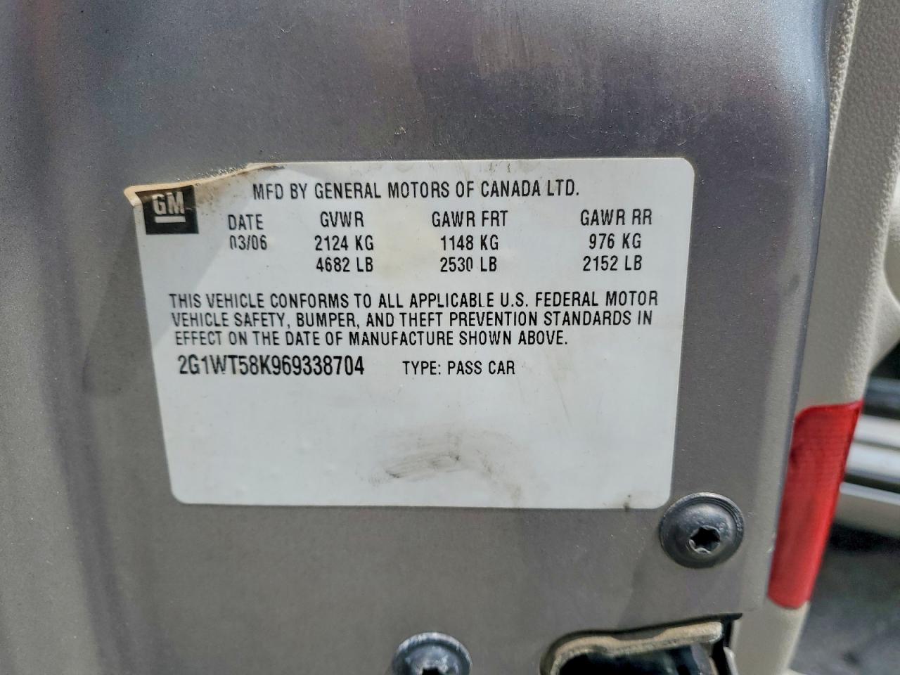 2006 CHEVROLET IMPALA