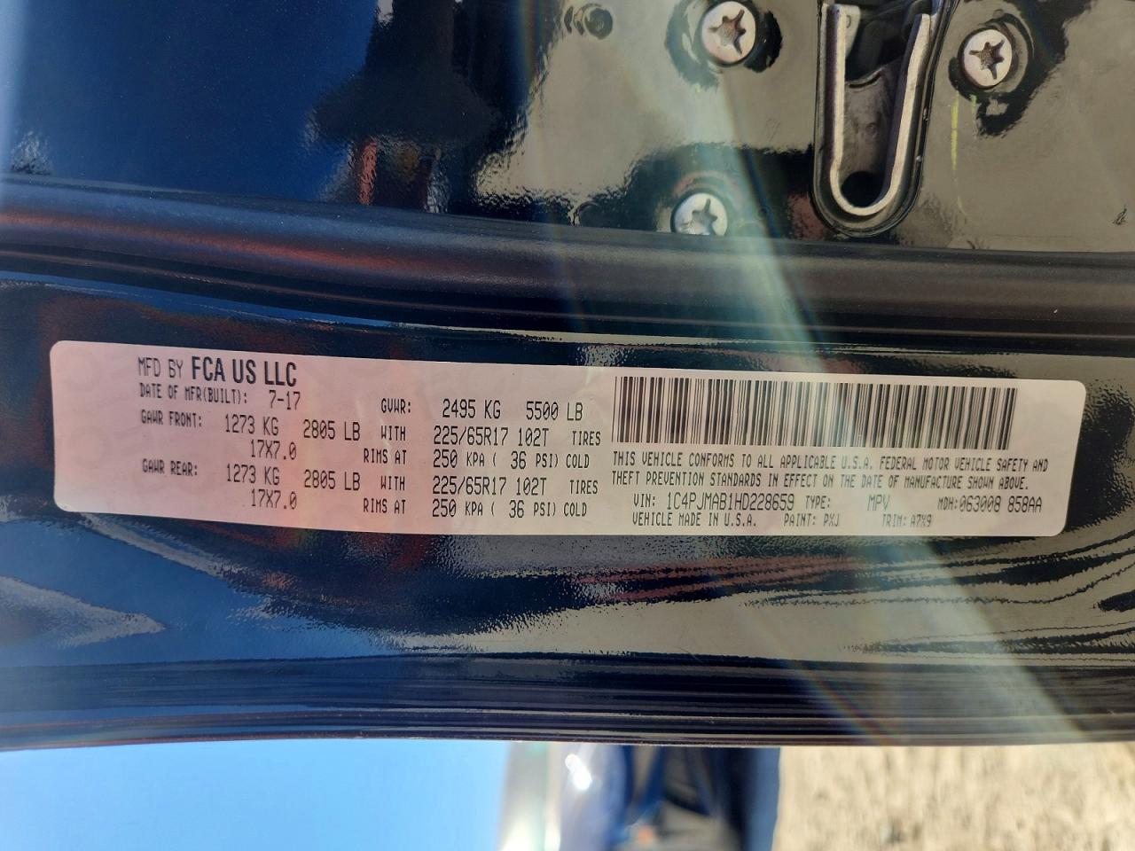 2017 JEEP CHEROKEE
