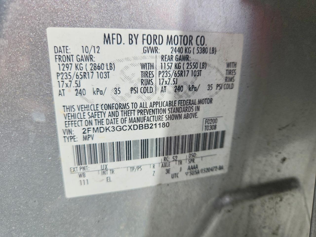 2013 FORD EDGE