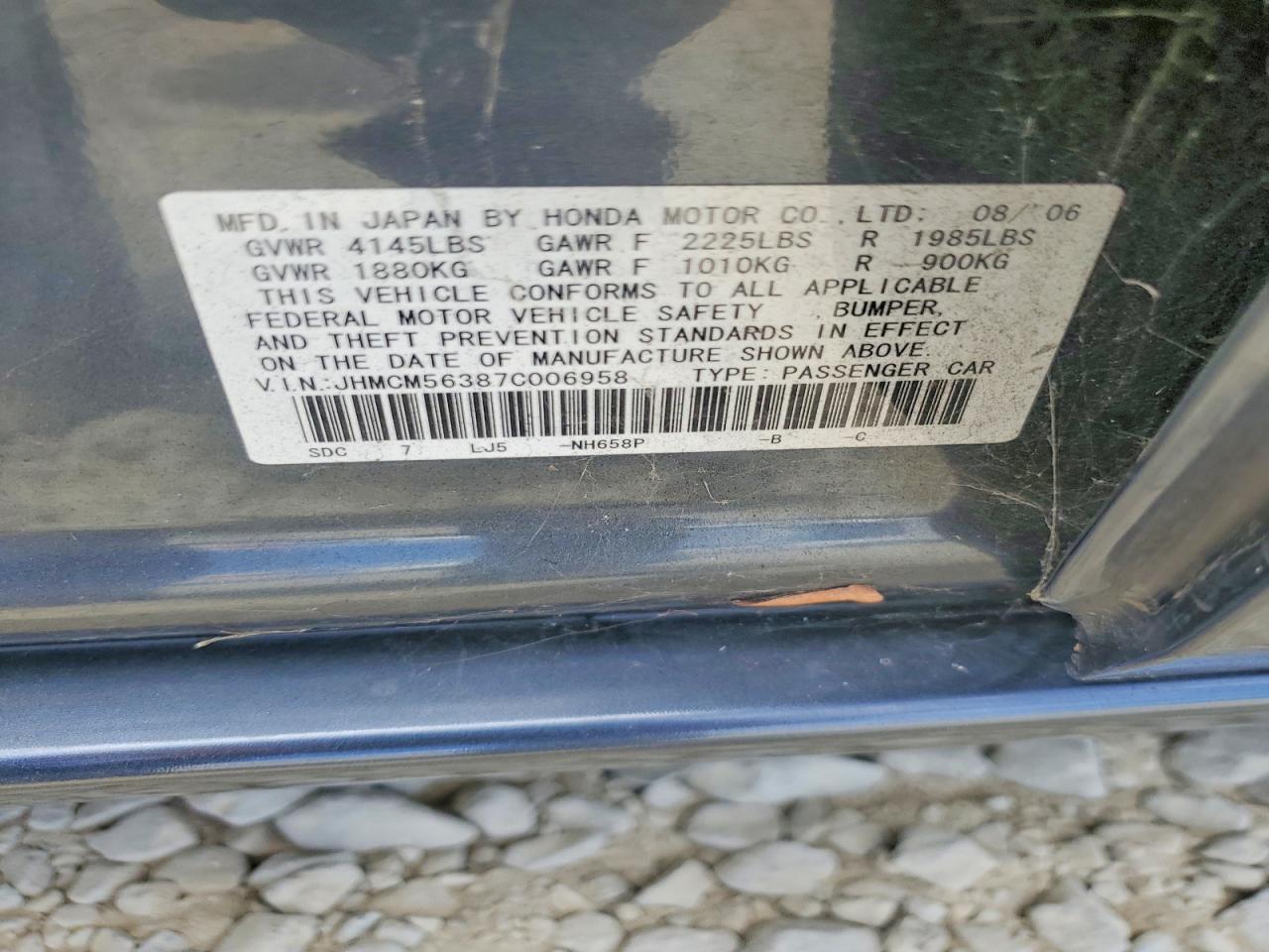 2007 HONDA ACCORD