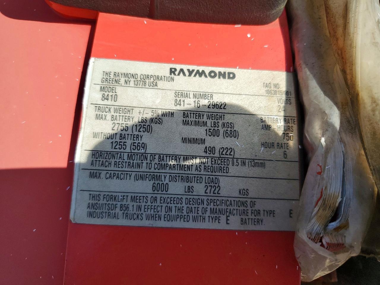 2016 RAYMOND UNKNOWN