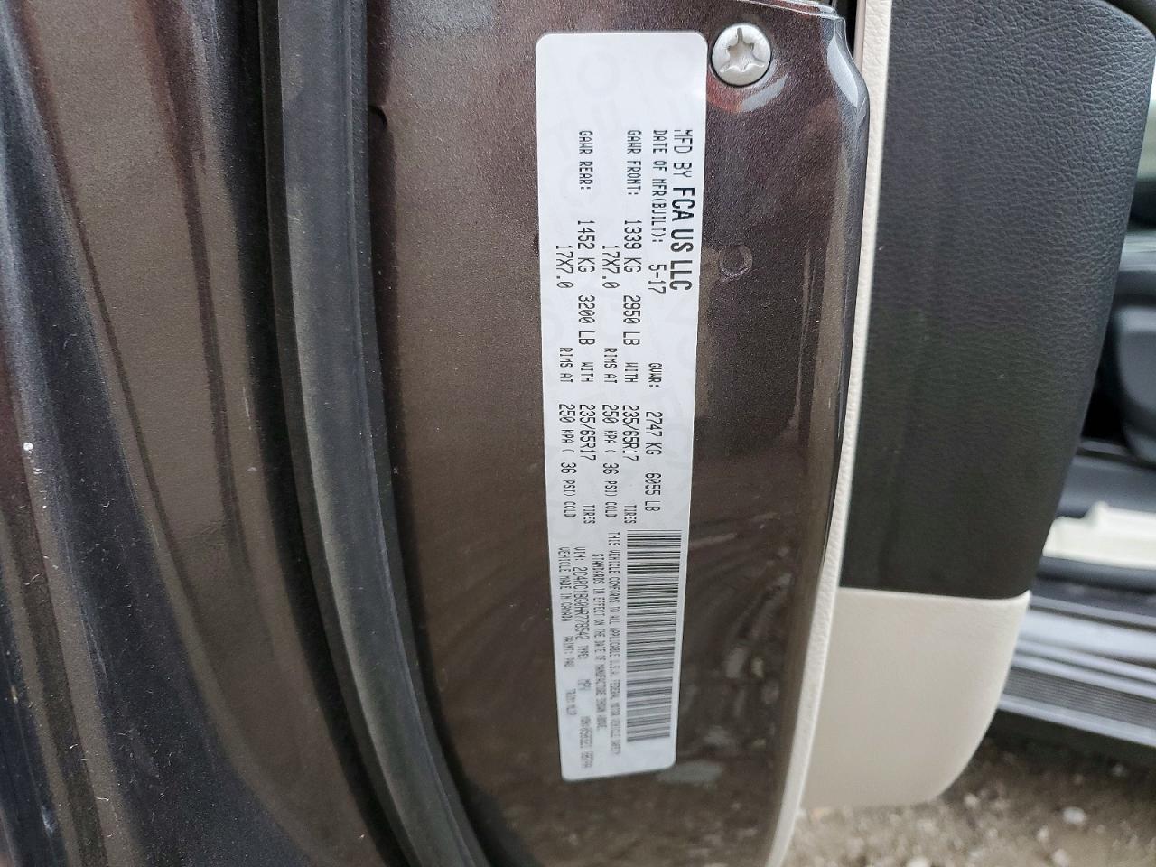 2017 CHRYSLER PACIFICA