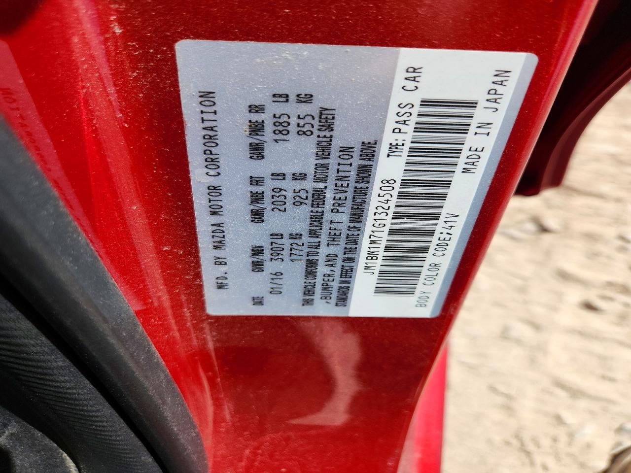 2016 MAZDA 3