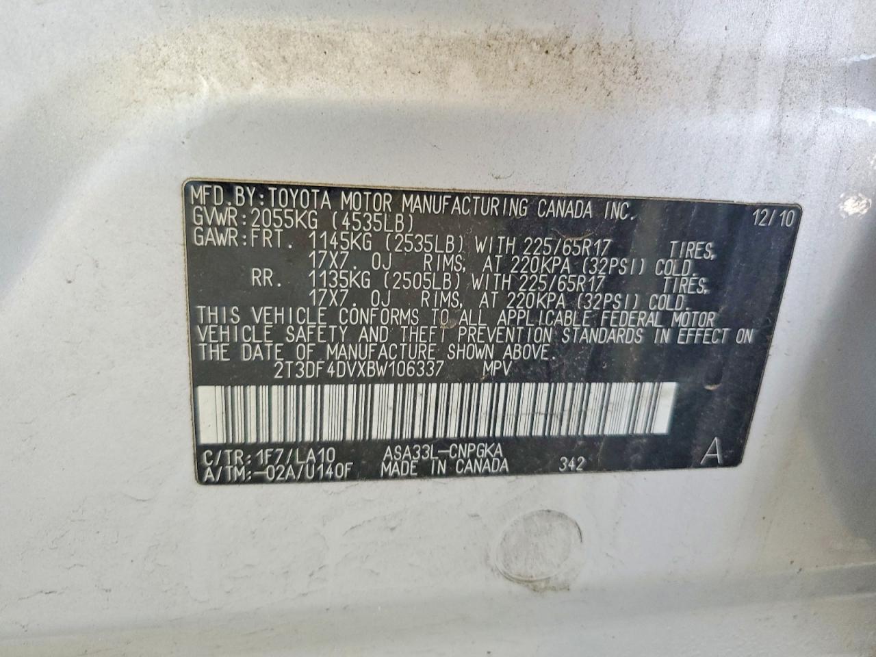 2011 TOYOTA RAV4