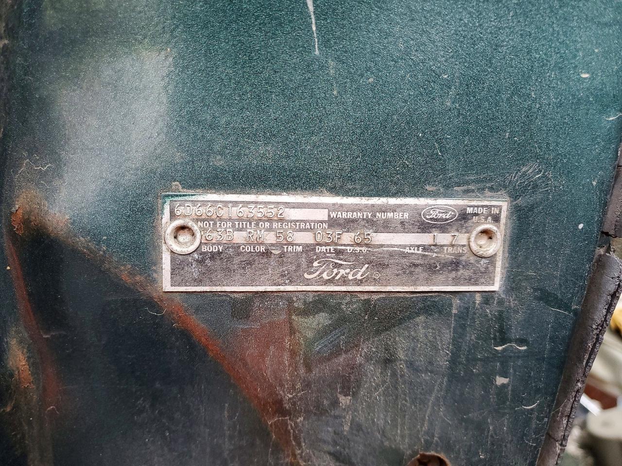 1966 FORD GALAXIE 50