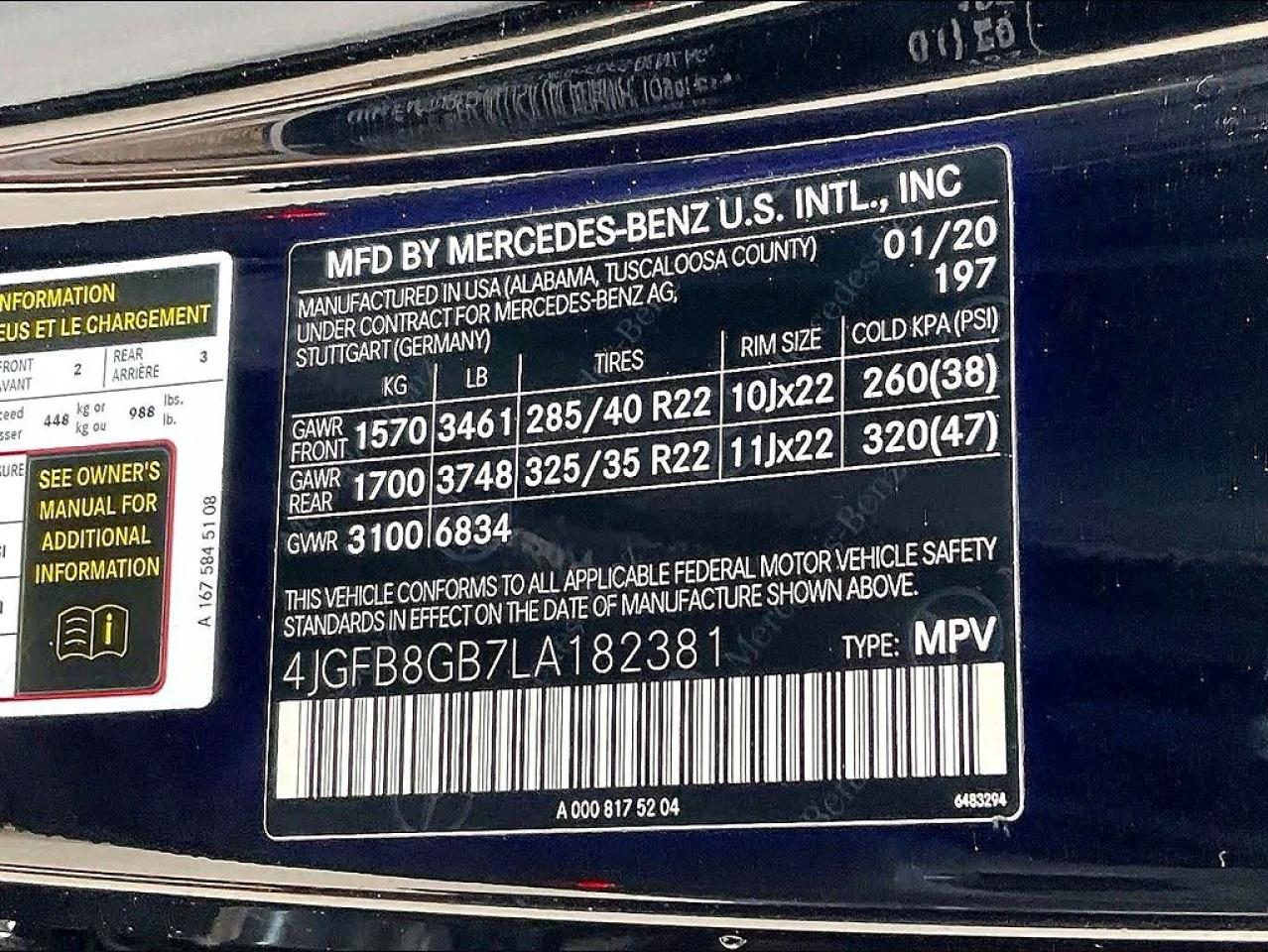 2020 MERCEDES-BENZ GLE-CLASS