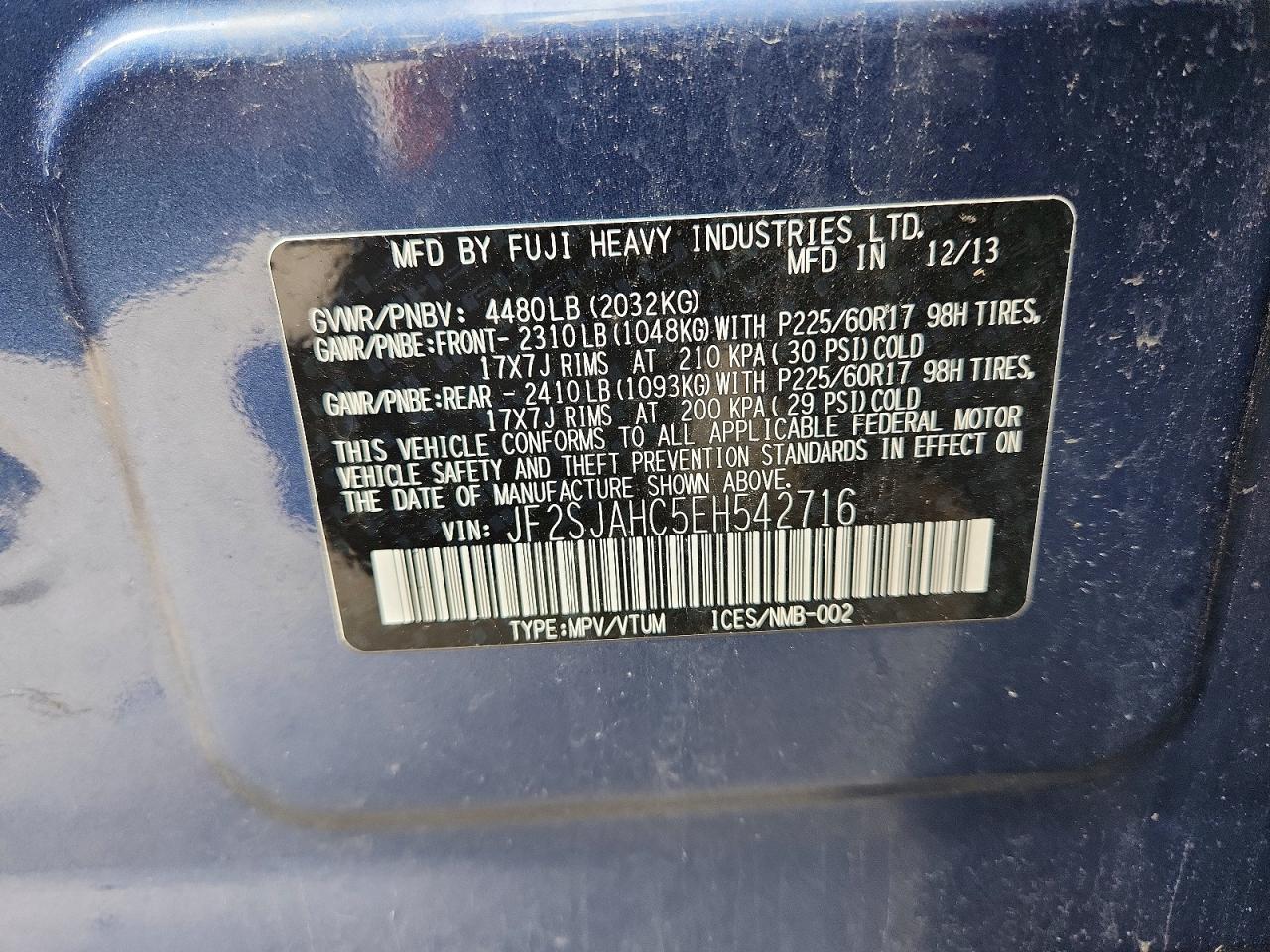 2014 SUBARU FORESTER