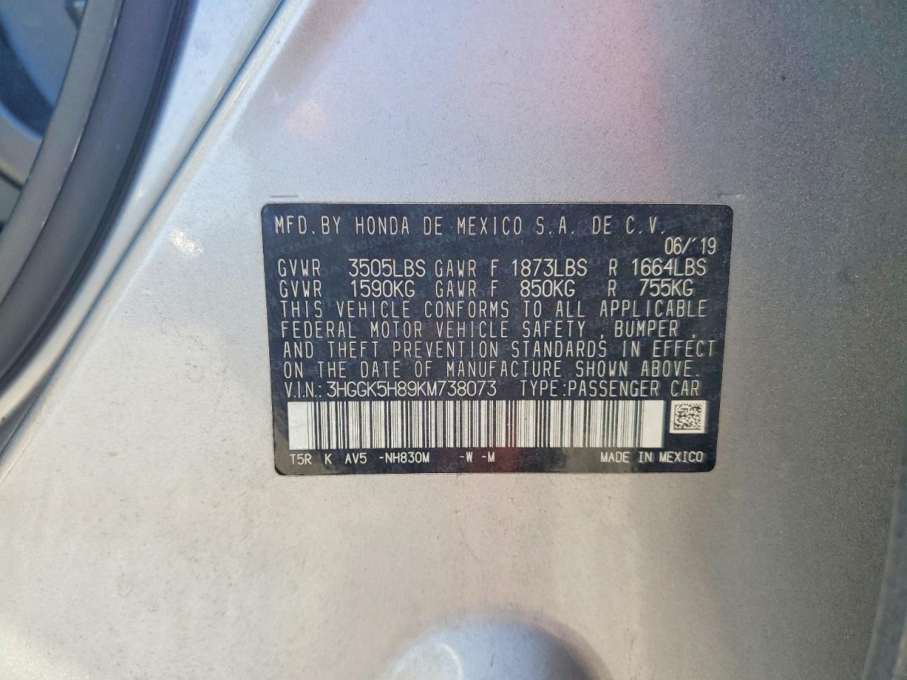 2019 HONDA FIT
