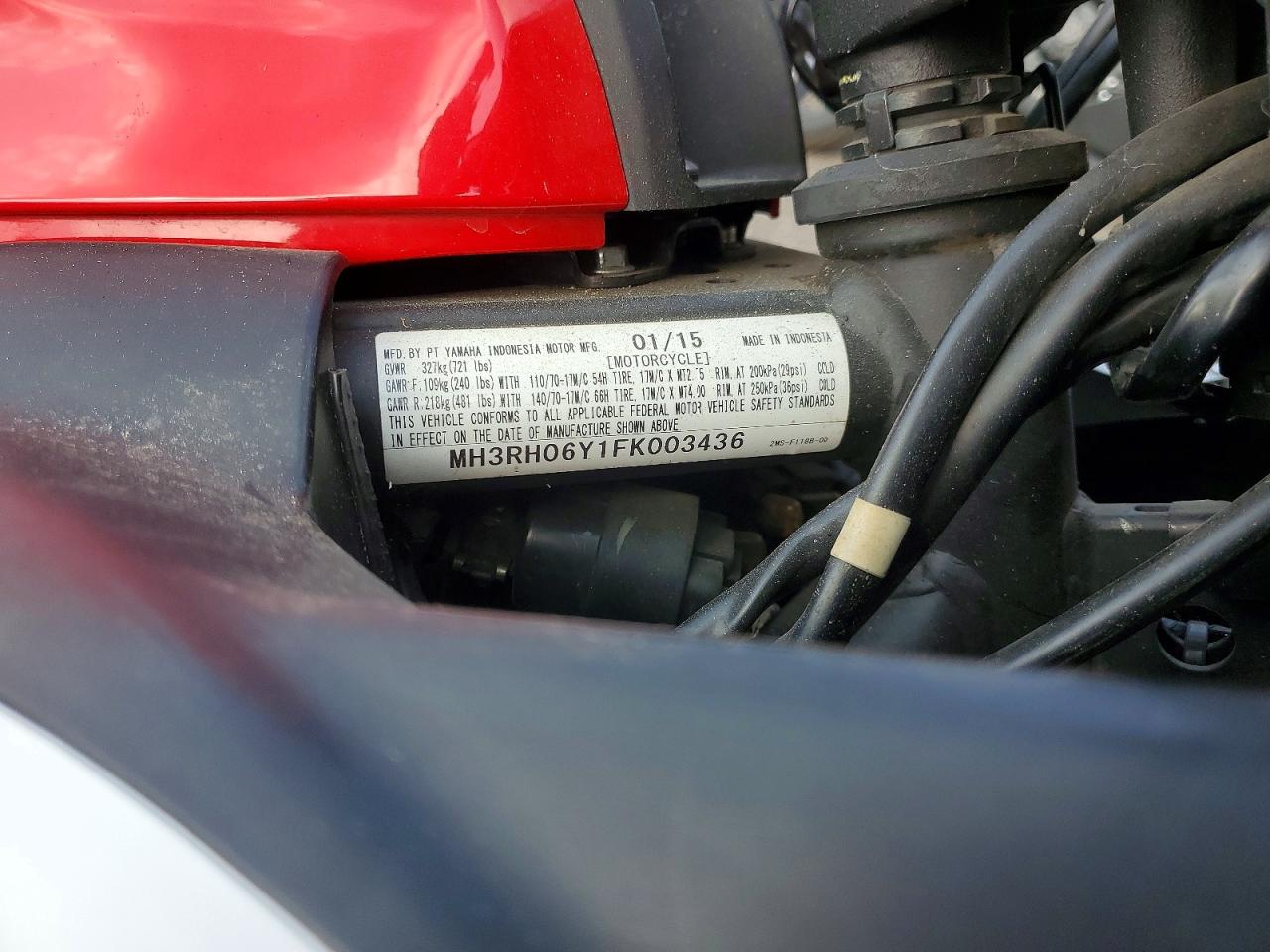 2015 YAMAHA YZF600