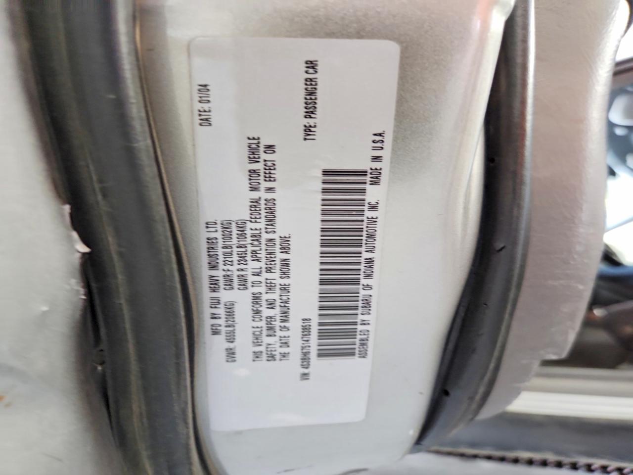 2004 SUBARU LEGACY