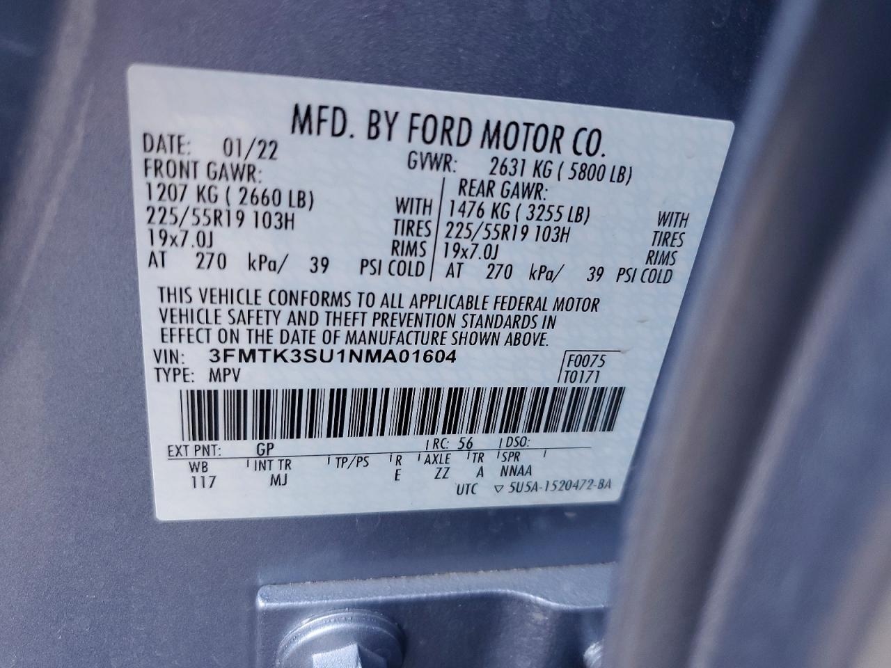 2022 FORD MUSTANG
