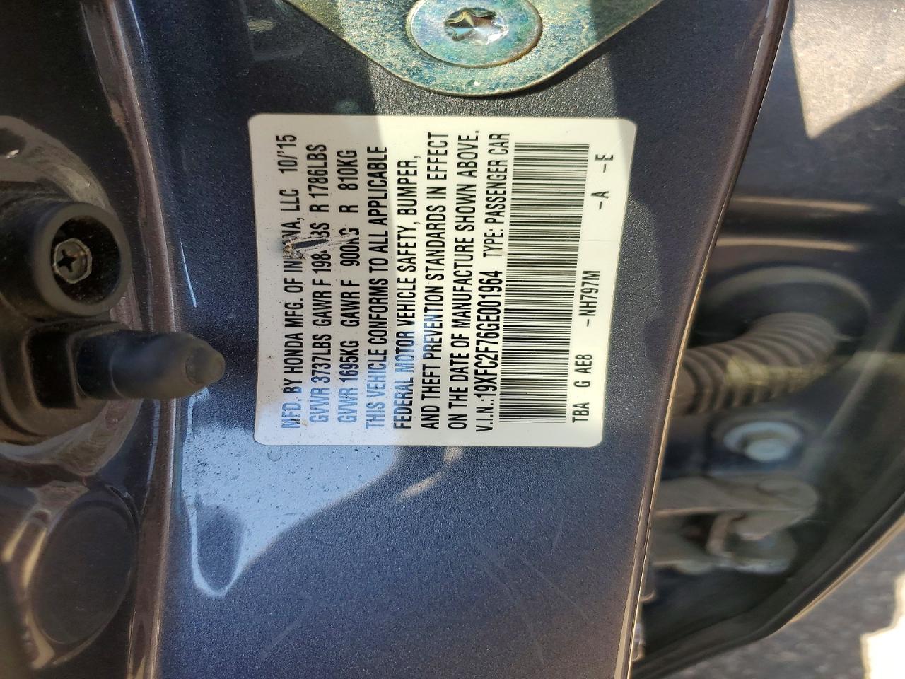 2016 HONDA CIVIC