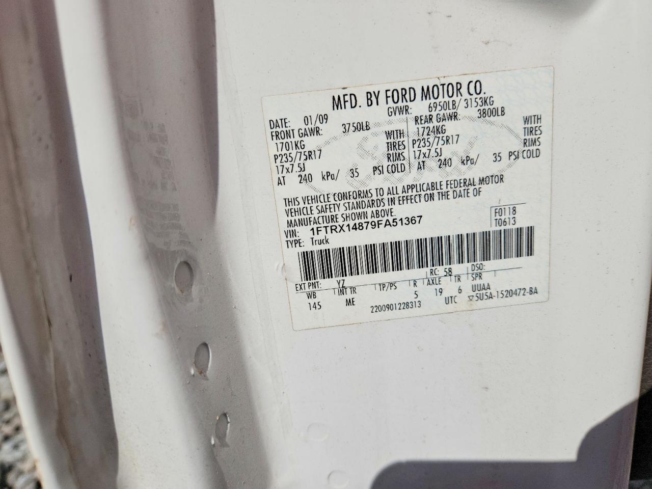 2009 FORD F150