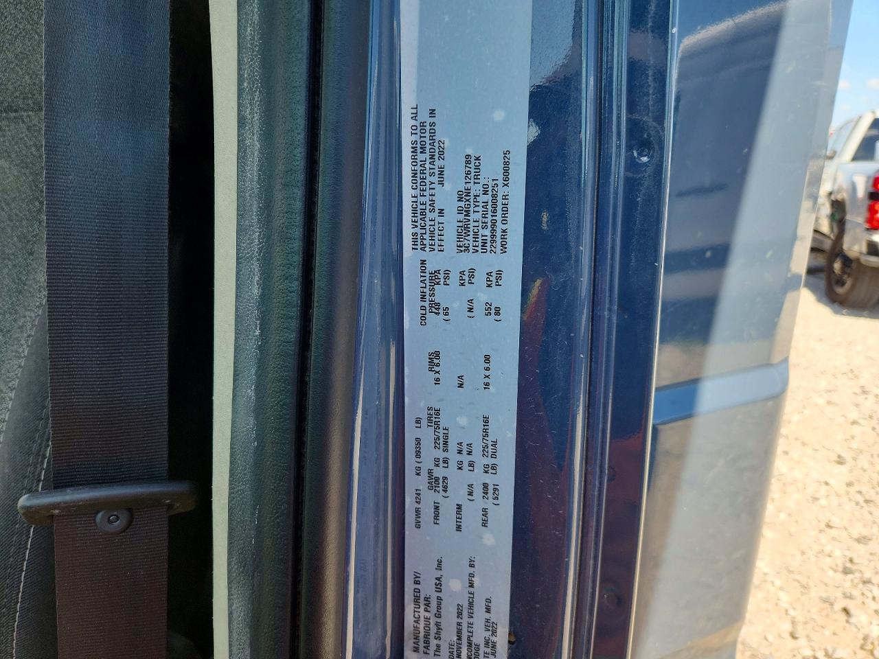 2022 RAM PROMASTER