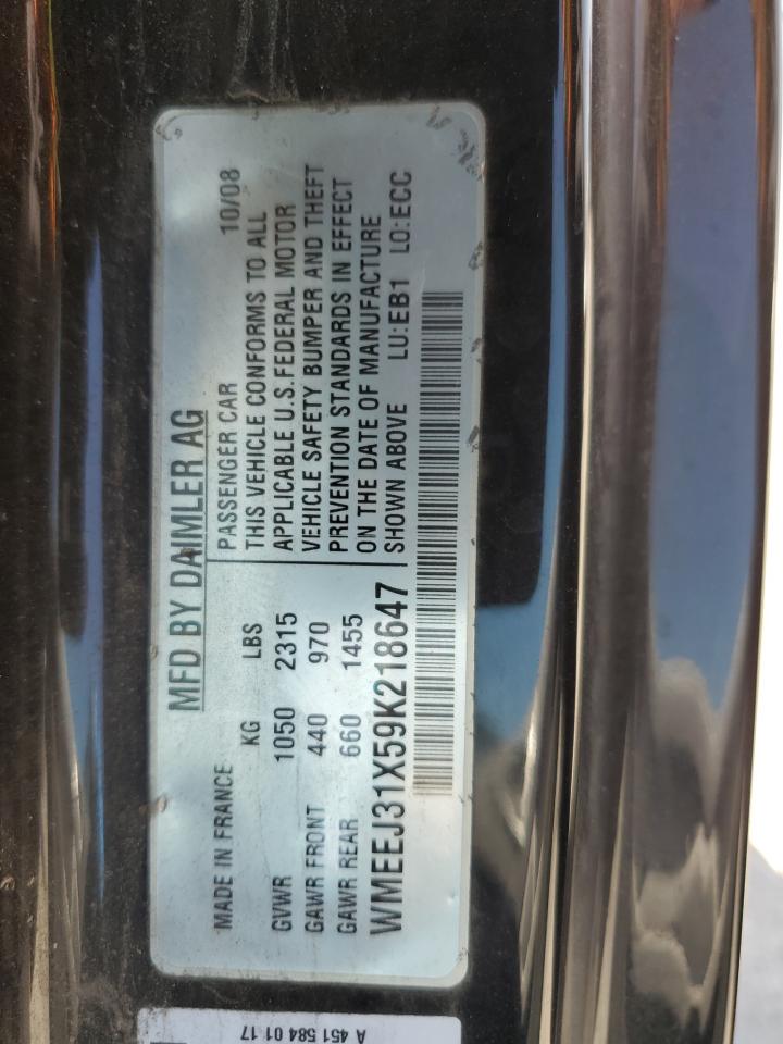 2009 SMART FORTWO