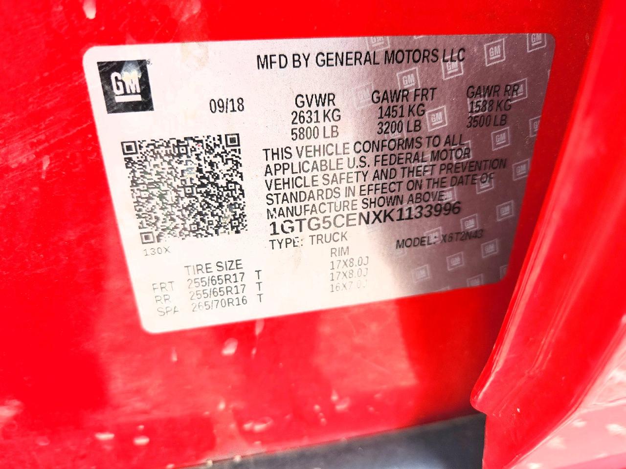 2019 GMC CANYON