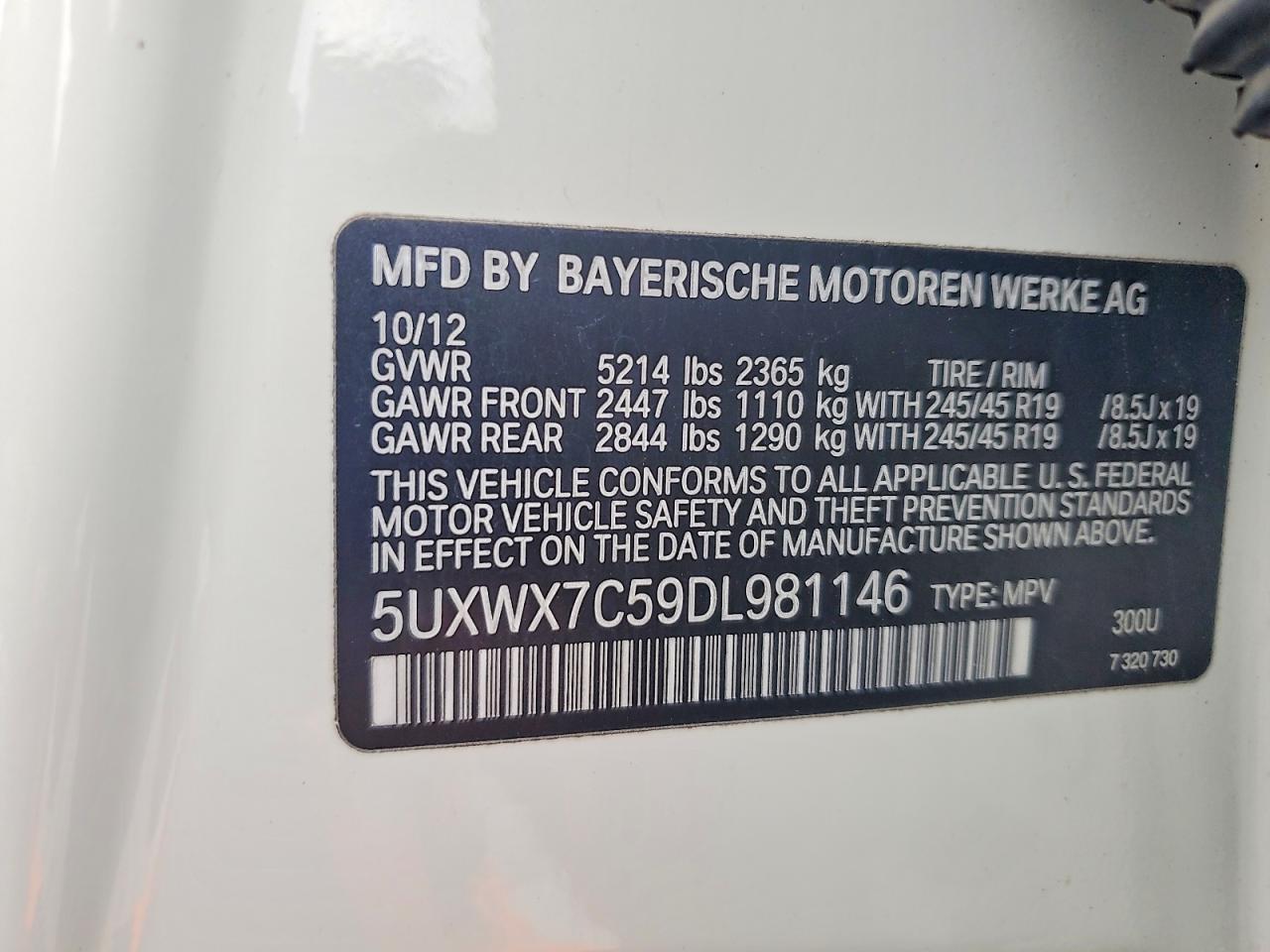 2013 BMW X3