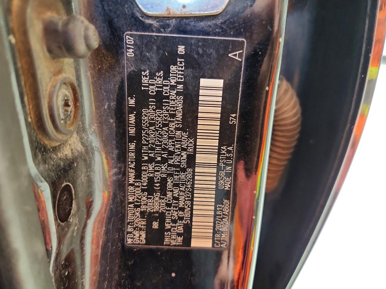2007 TOYOTA TUNDRA
