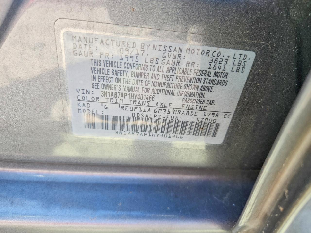 2017 NISSAN SENTRA