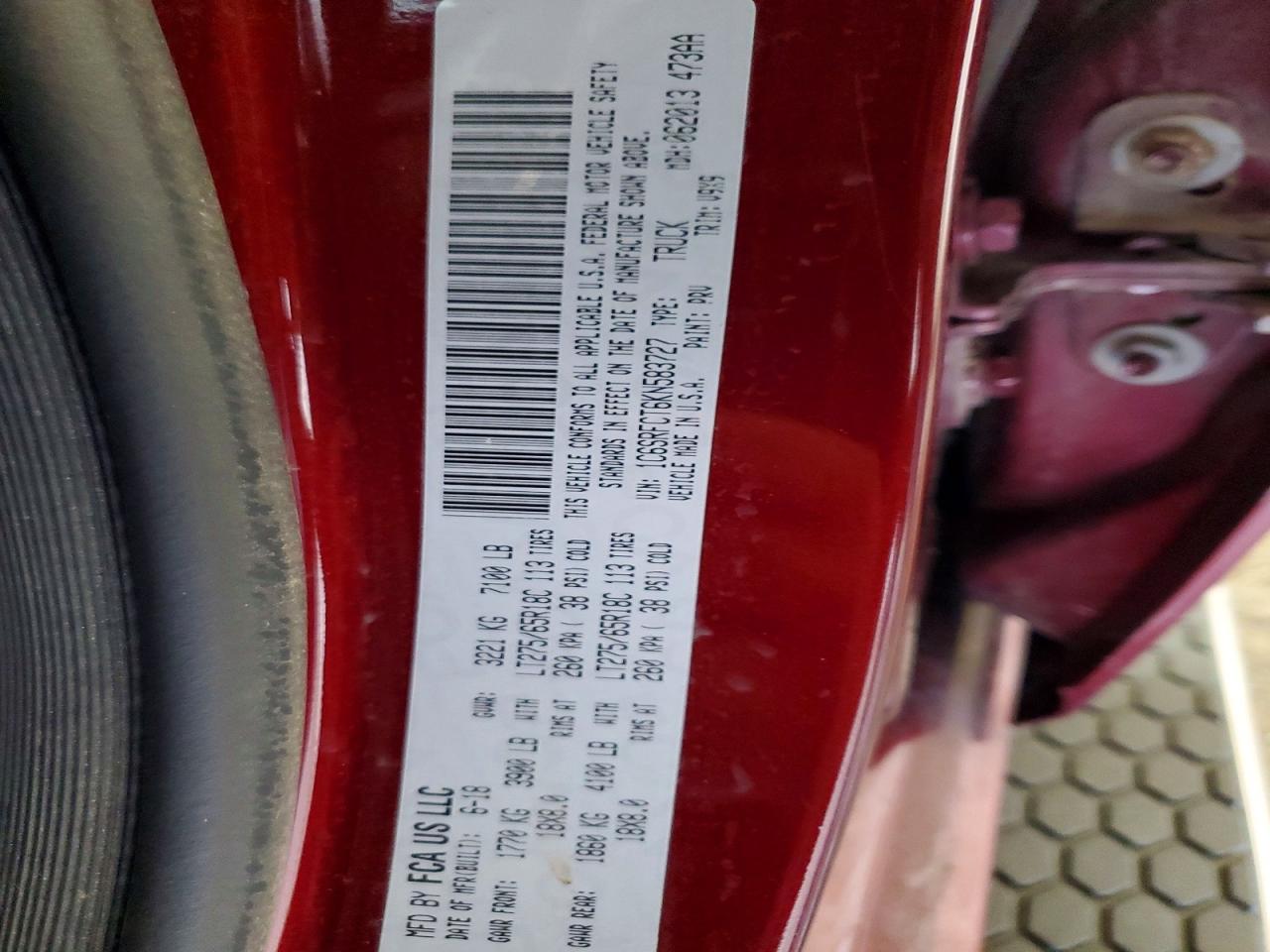 2019 RAM 1500
