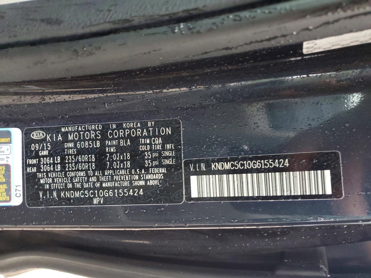 2016 KIA SEDONA