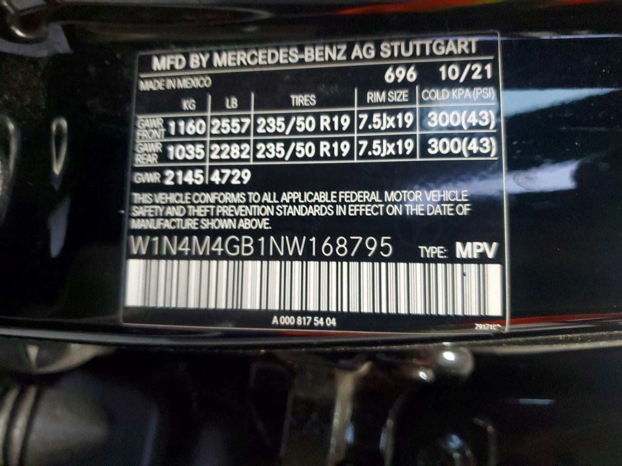 2022 MERCEDES-BENZ GLB-CLASS