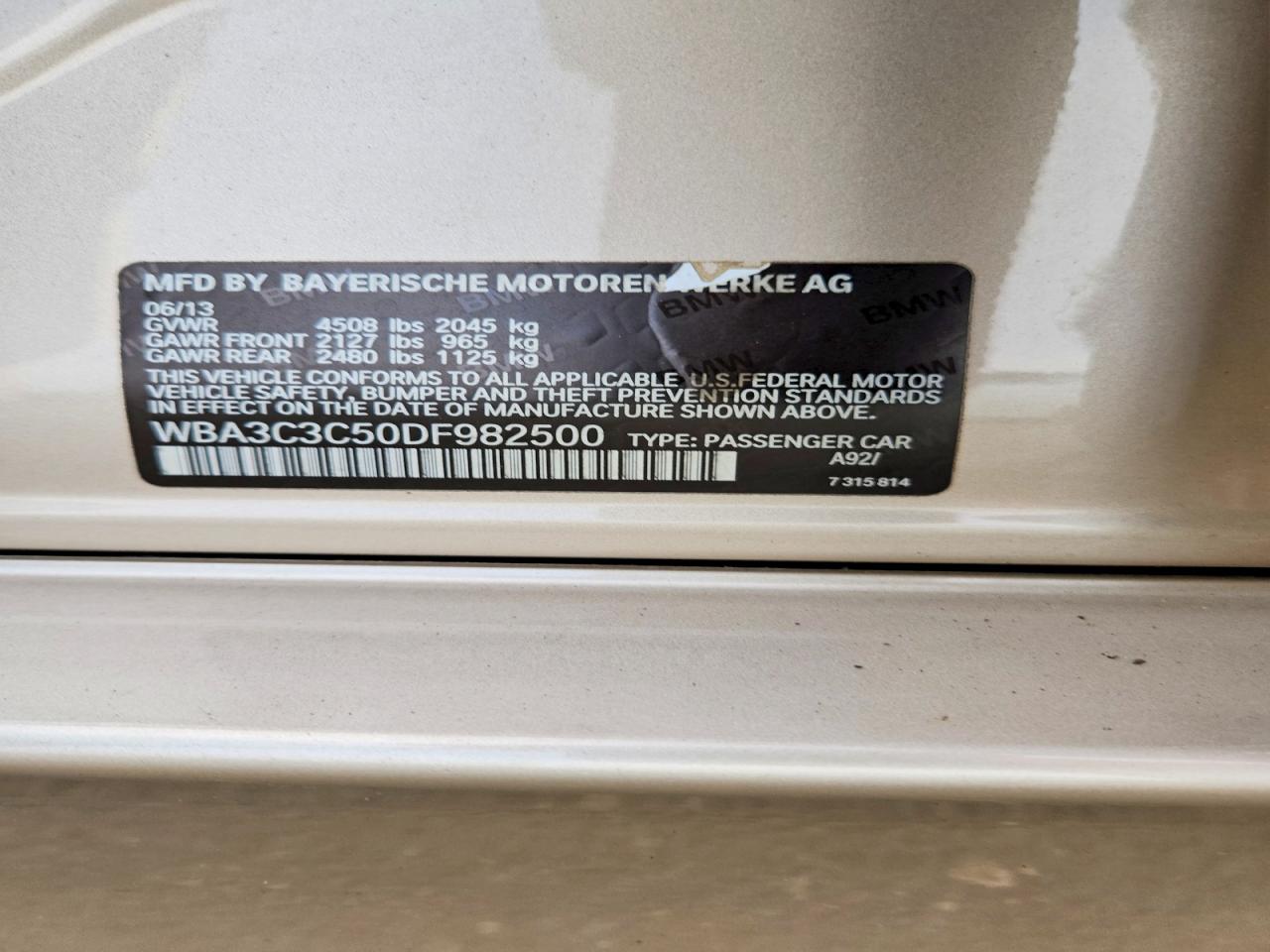 2013 BMW 3 SERIES