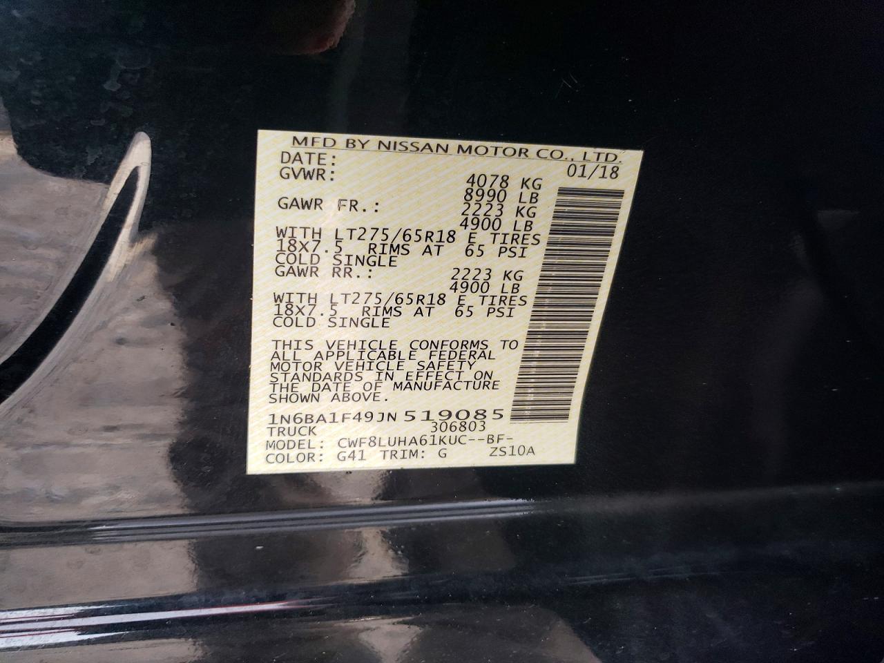 2018 NISSAN TITAN
