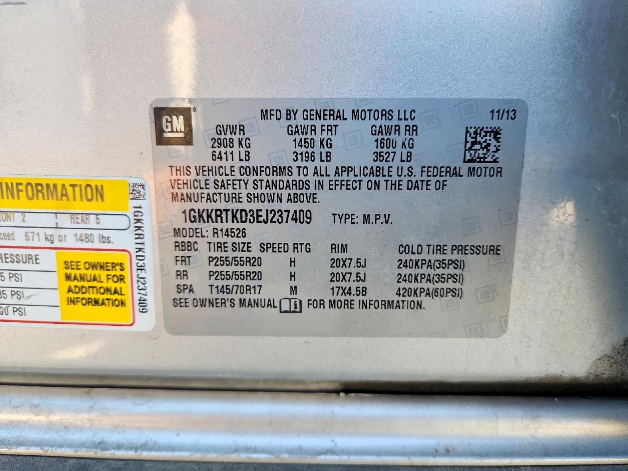 2014 GMC ACADIA DEN