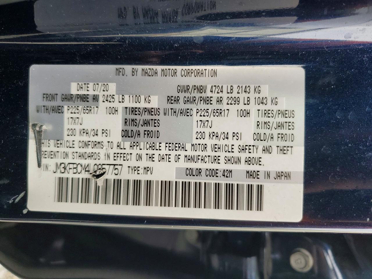 2020 MAZDA CX-5