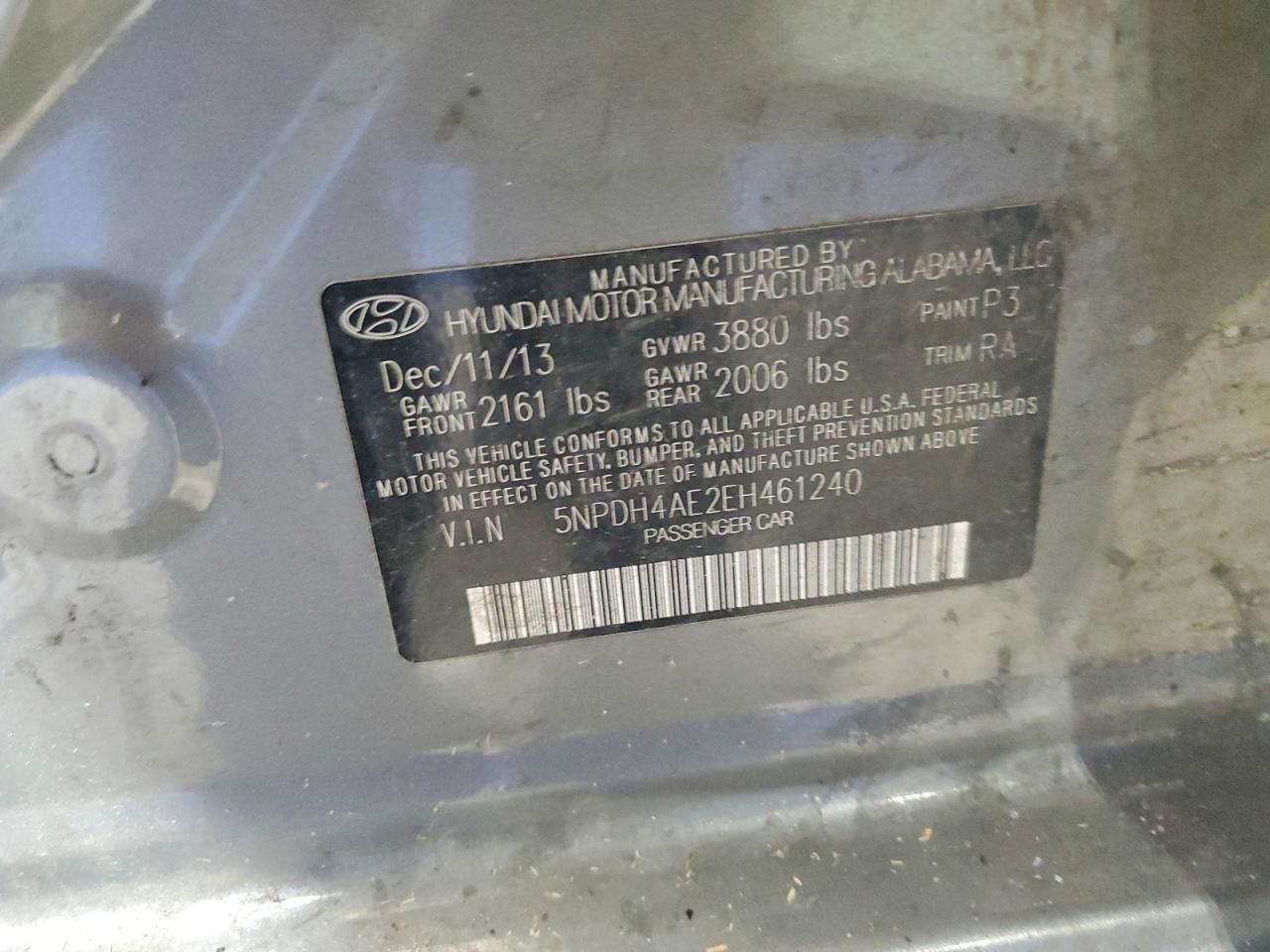 2014 HYUNDAI ELANTRA