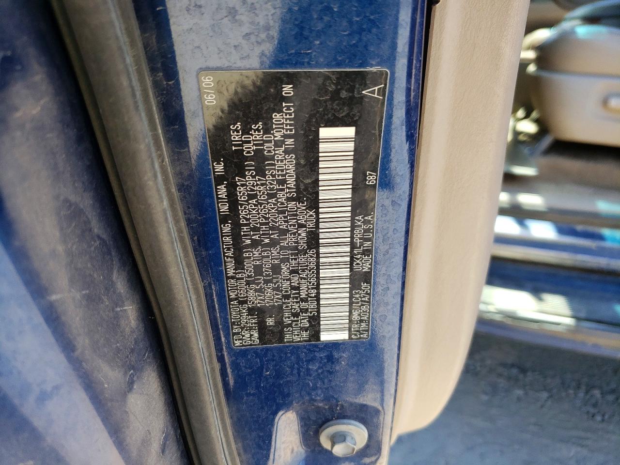 2006 TOYOTA TUNDRA