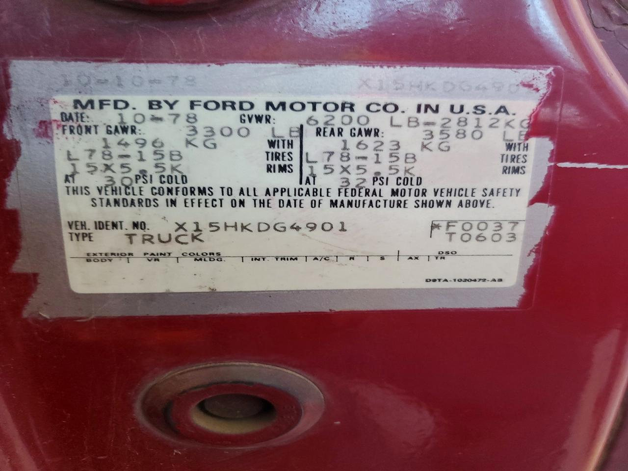 1979 FORD F150