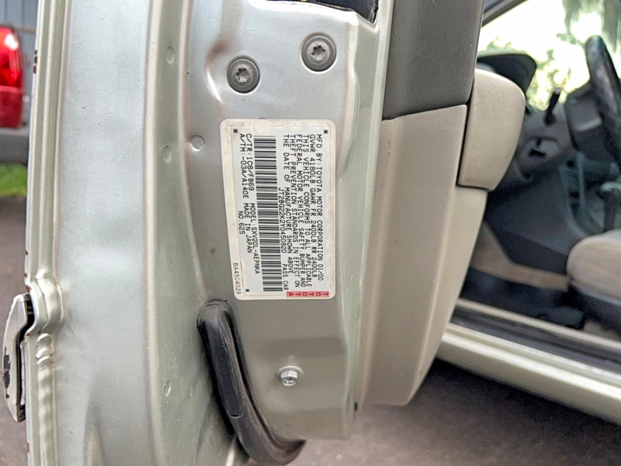 2000 TOYOTA CAMRY