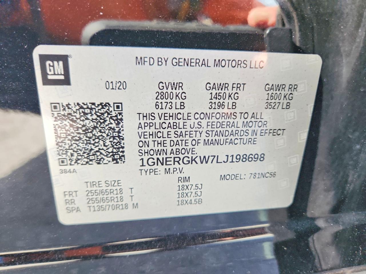 2020 CHEVROLET TRAVERSE