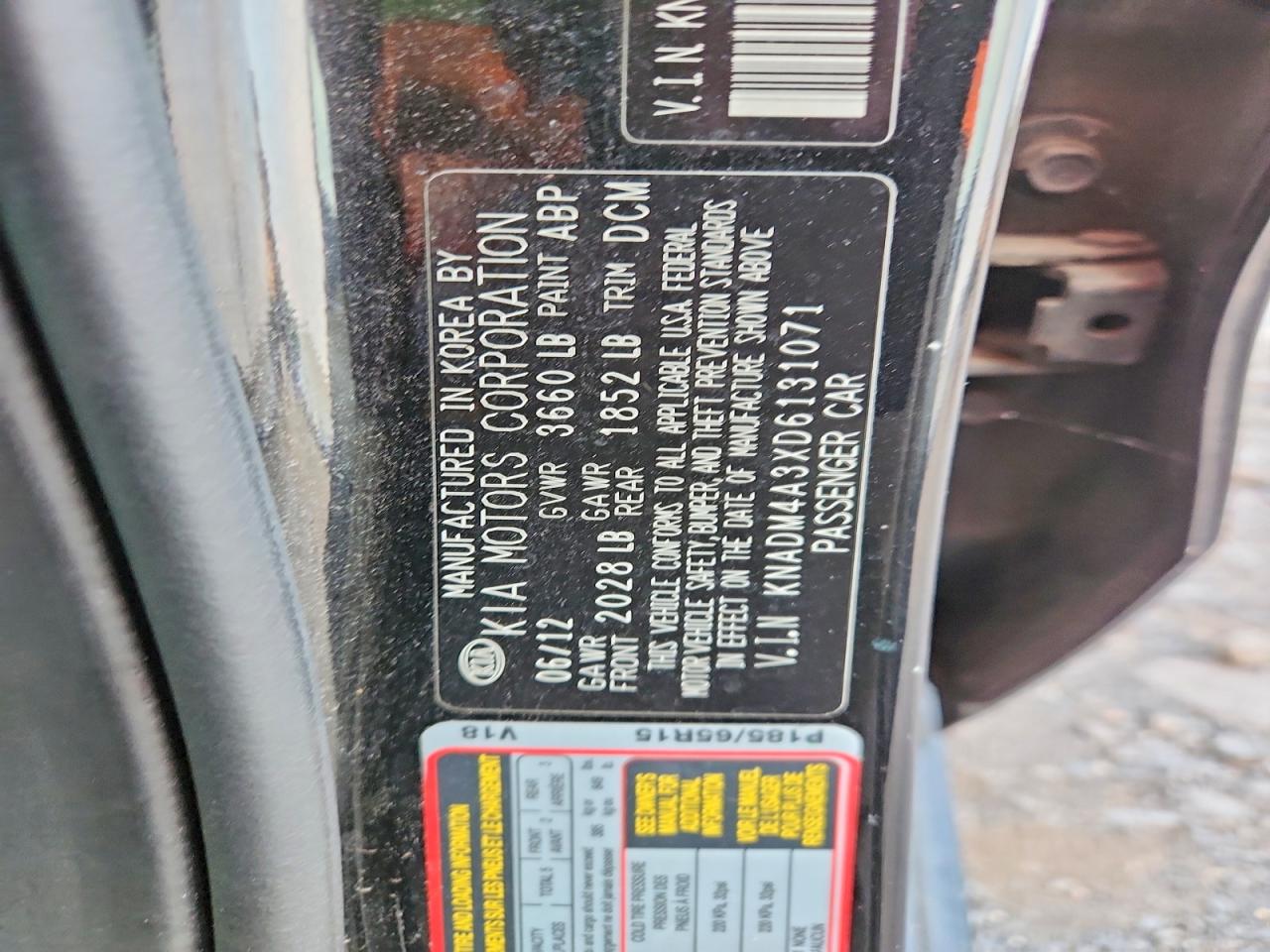 2013 KIA RIO