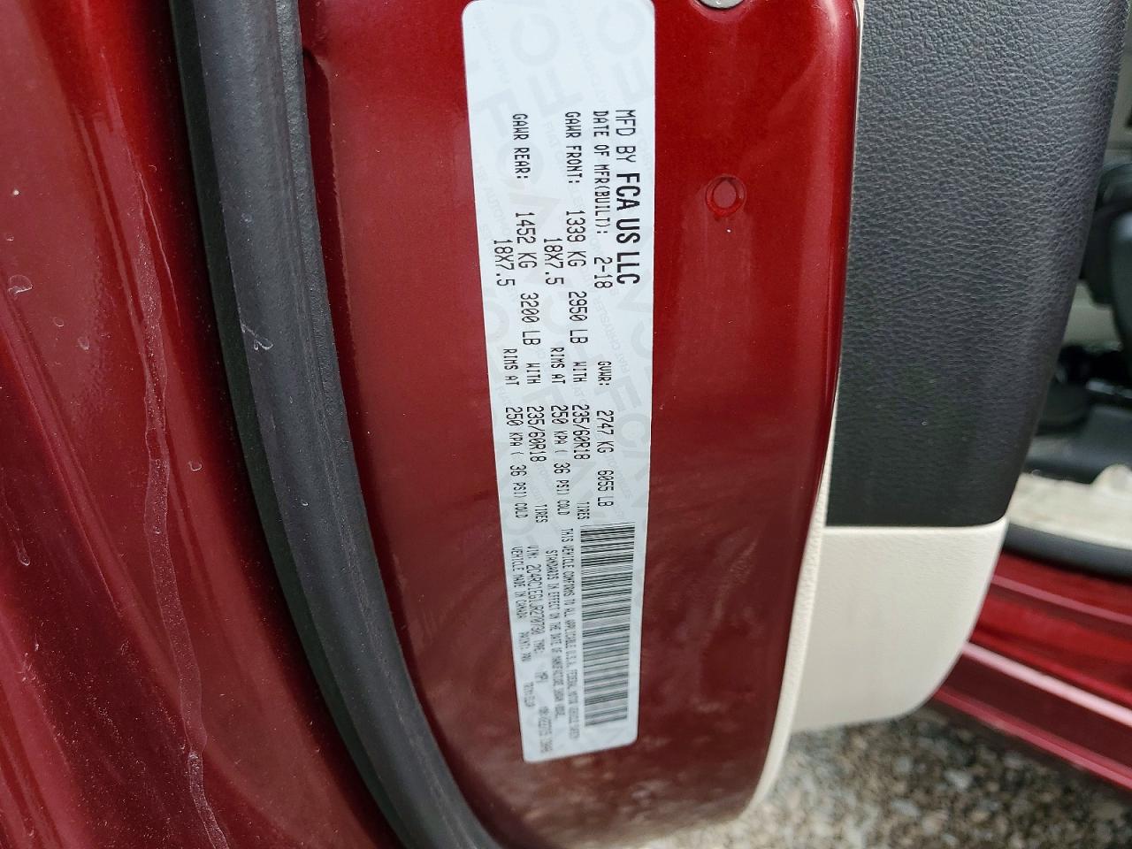 2018 CHRYSLER PACIFICA