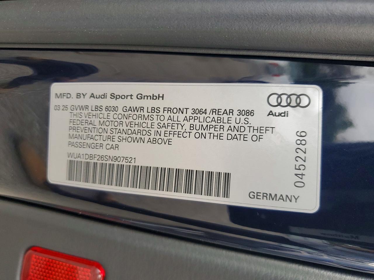 2025 AUDI S6/RS6