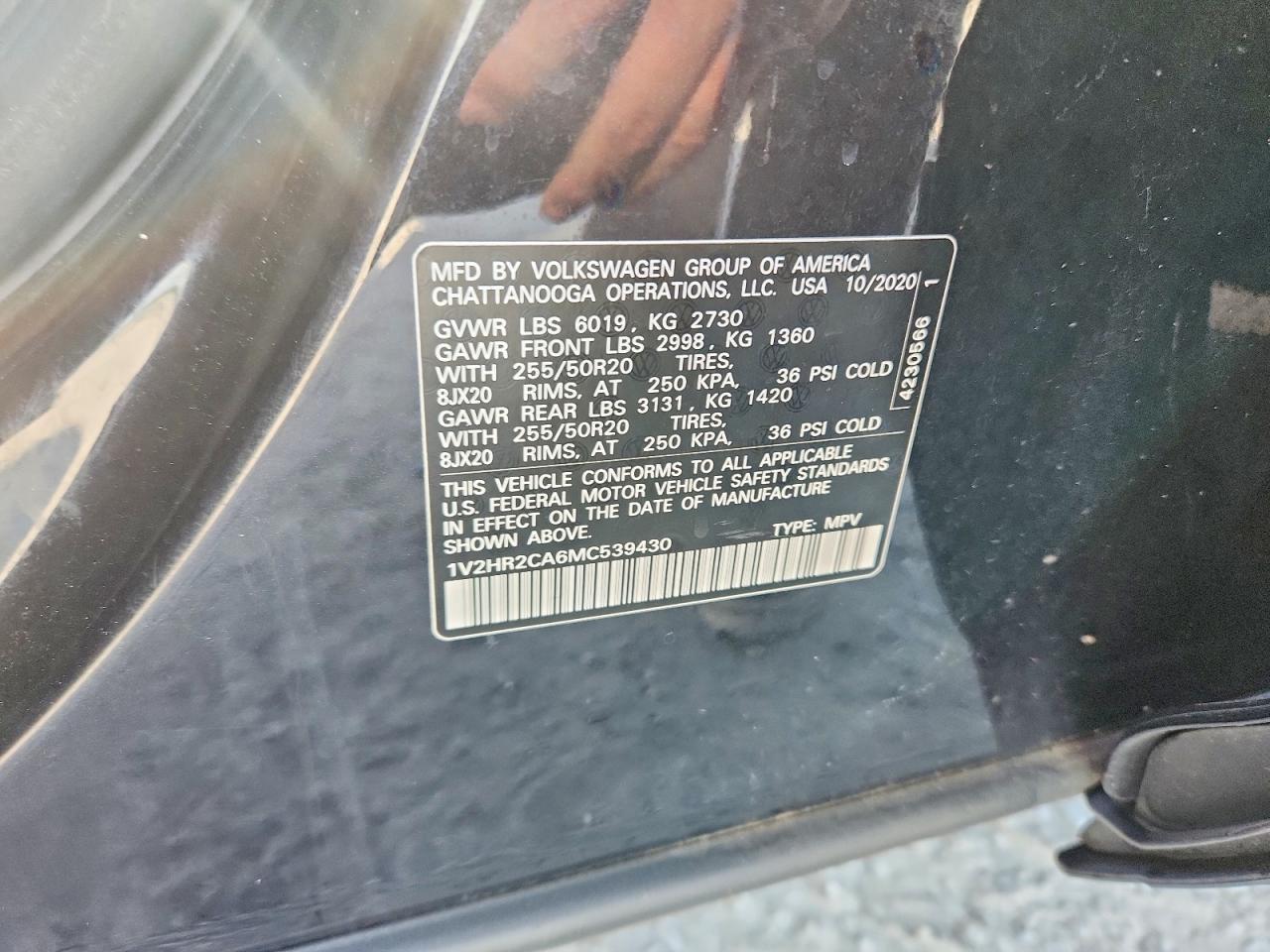 2021 VOLKSWAGEN ATLAS
