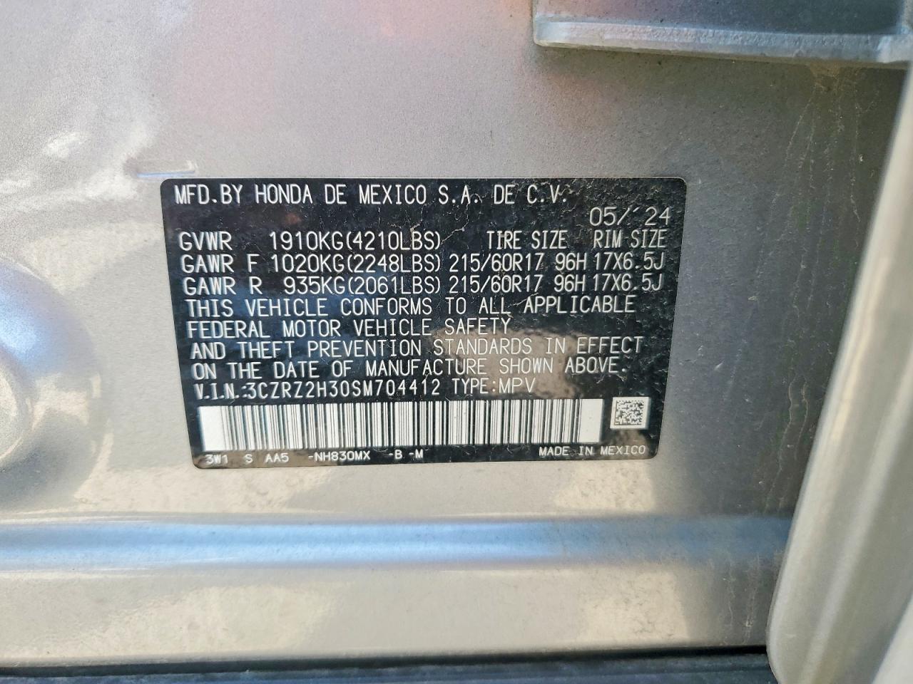 2025 HONDA HR-V