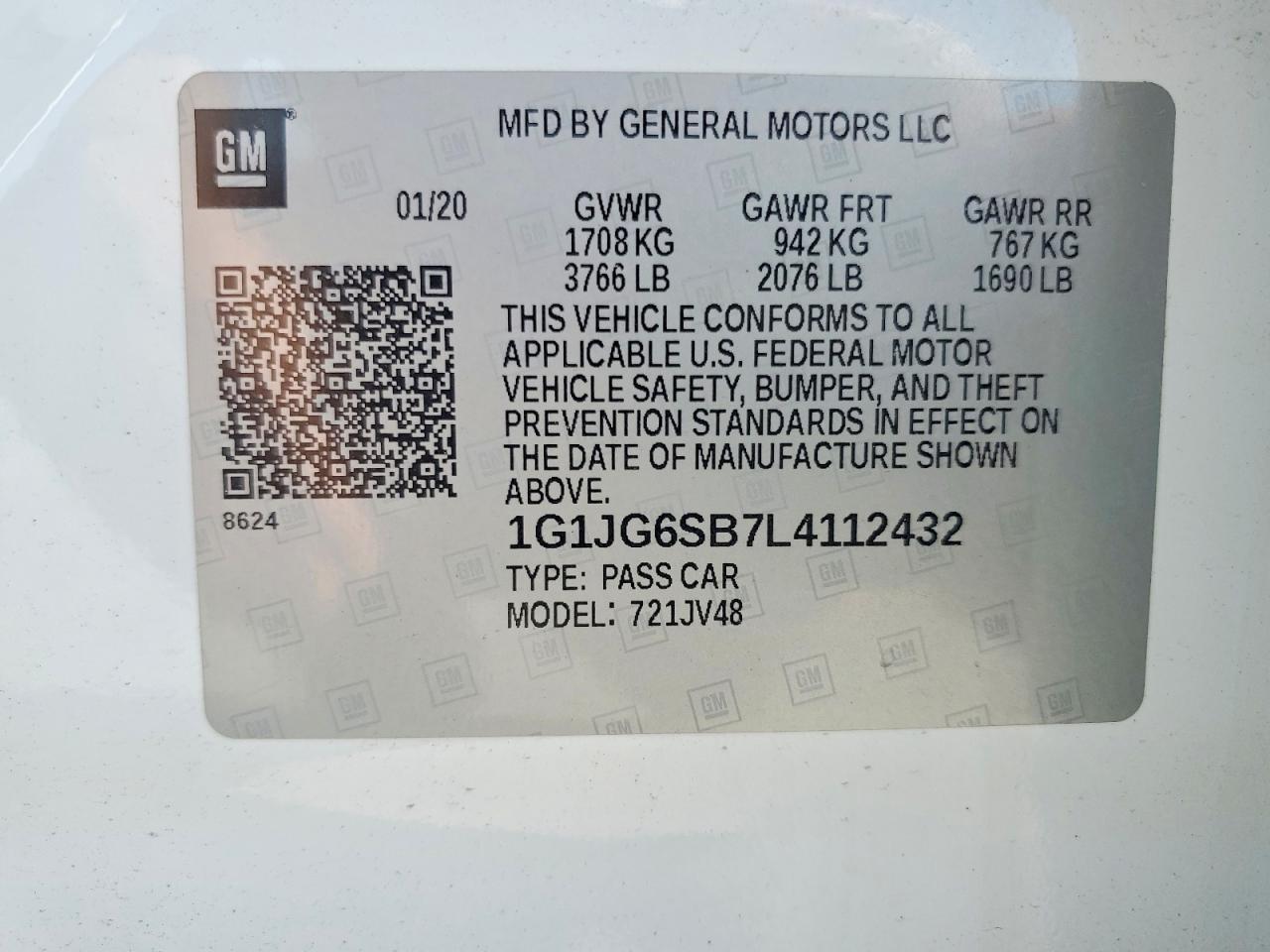 2020 CHEVROLET SONIC